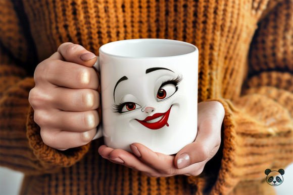 Funny Sarcastic Women Face 3D Mug