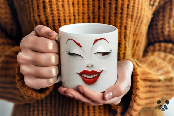 Funny Sarcastic Women Face 3D Mug