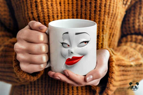 Funny Sarcastic Women Face 3D Mug