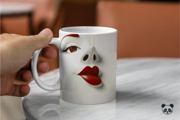 Funny Sarcastic Women Face 3D Mug