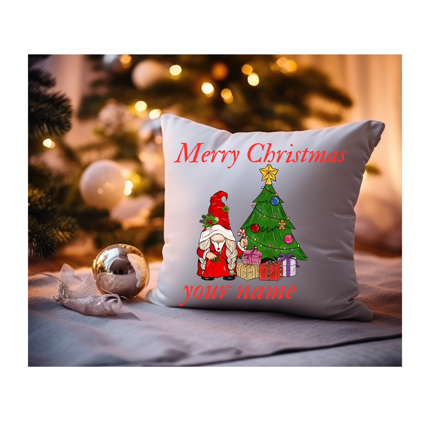 Personalised Cute Cushion Case Cushion Christmas Pillow Case, christmas gift pattern 5