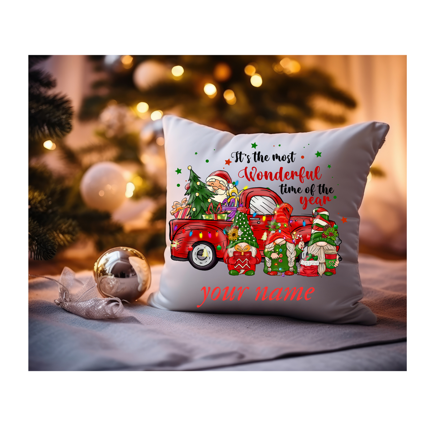 Personalised Cute Cushion Case Cushion Christmas Pillow Case, christmas gift pattern 6