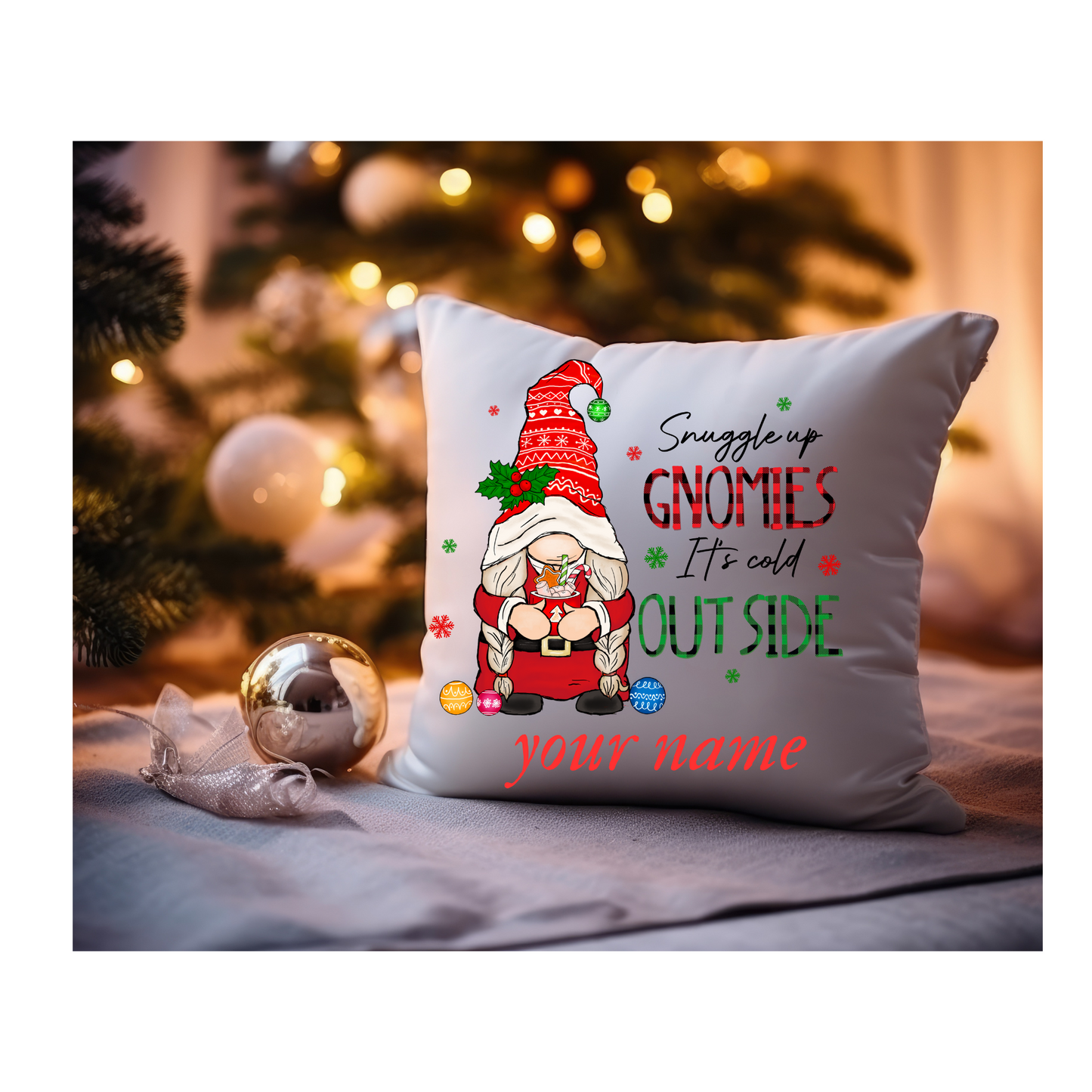 Personalised Cute Cushion Case Cushion Christmas Pillow Case, christmas gift pattern 7