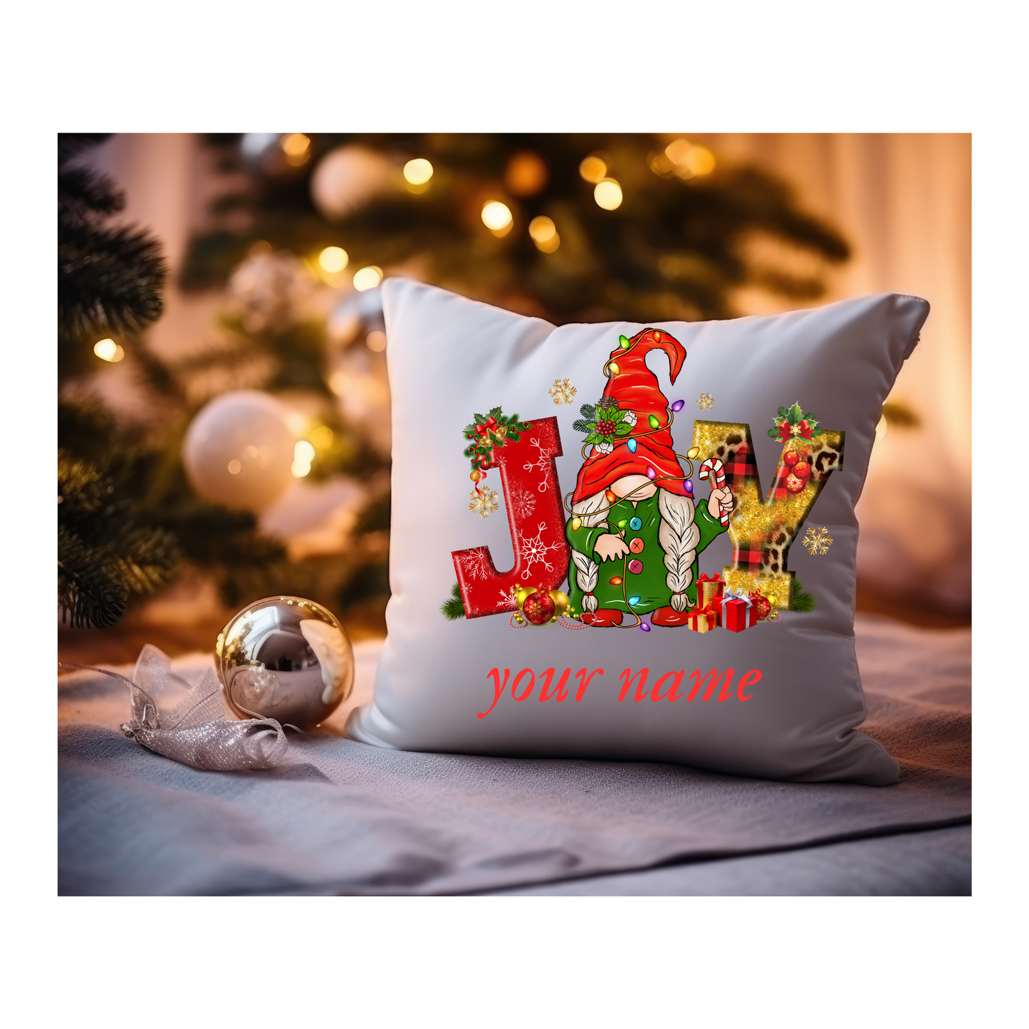 Personalised Cute Cushion Case Cushion Christmas Pillow Case, christmas gift pattern 9