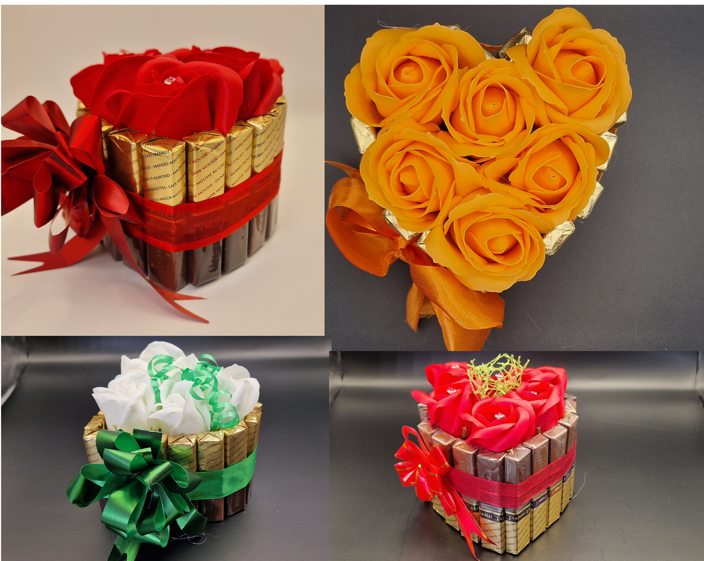 Luxury Chocolate awith Soap Flower Cake /HEART/sweet gifts