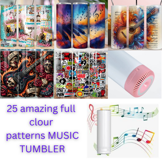 🎵✨ Bluetooth Music Tumbler 20 oz – Colorful, Stylish, and Packed with Fun! ✨🎵