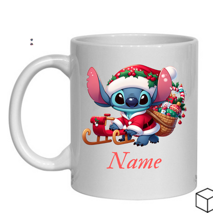 Personalised Magical Stitch Secret Santa Gift, Personalised Mug, Name Mug Gift