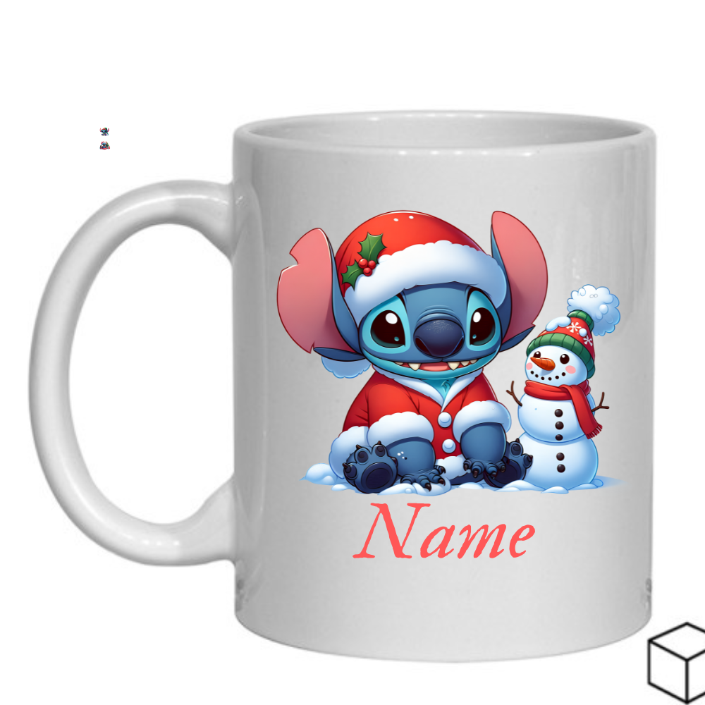 Personalised Magical Stitch Secret Santa Gift, Personalised Mug, Name Mug Gift