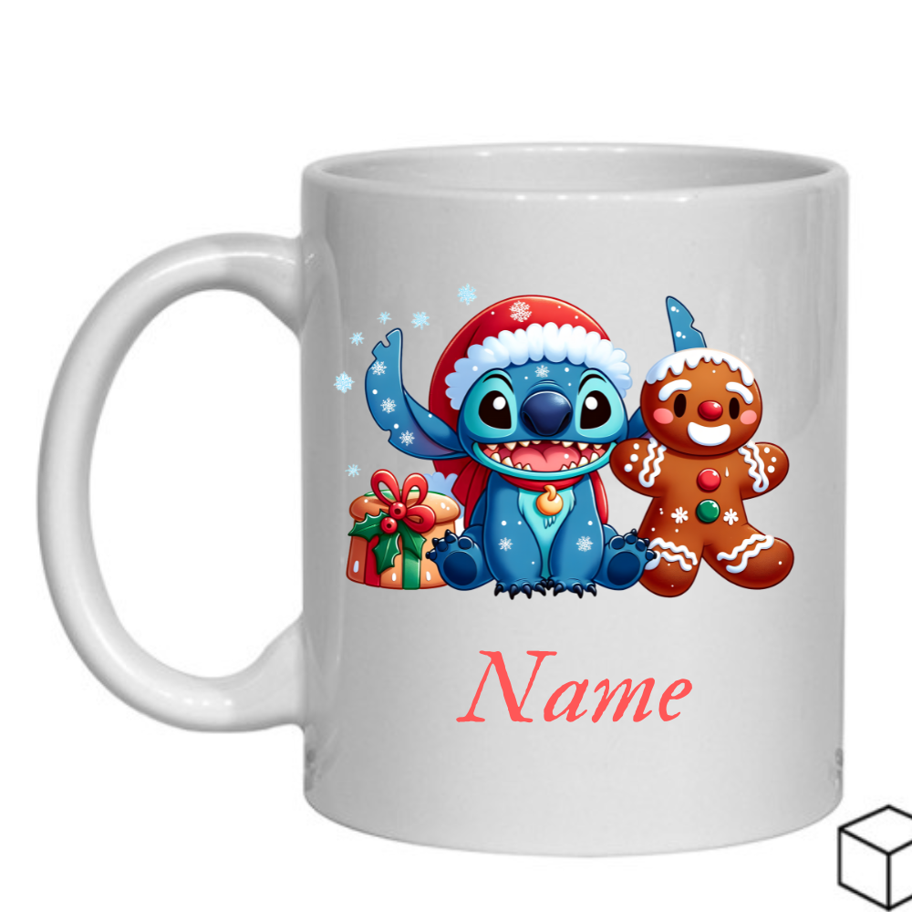 Personalised Magical Stitch Secret Santa Gift, Personalised Mug, Name Mug Gift