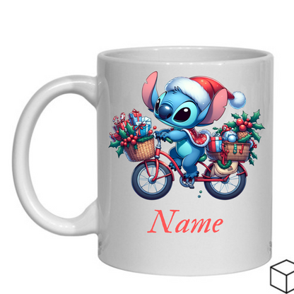 Personalised Magical Stitch Secret Santa Gift, Personalised Mug, Name Mug Gift