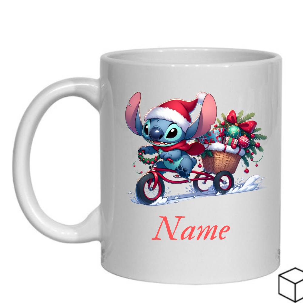 Personalised Magical Stitch Secret Santa Gift, Personalised Mug, Name Mug Gift