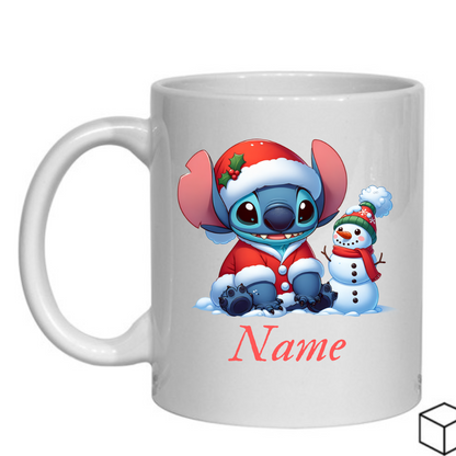 Personalised Magical Stitch Secret Santa Gift, Personalised Mug, Name Mug Gift