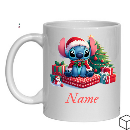 Personalised Magical Stitch Secret Santa Gift, Personalised Mug, Name Mug Gift