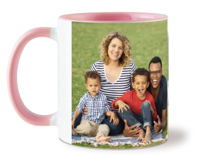 Personalized Colour  Mug PINK - your picture or txt