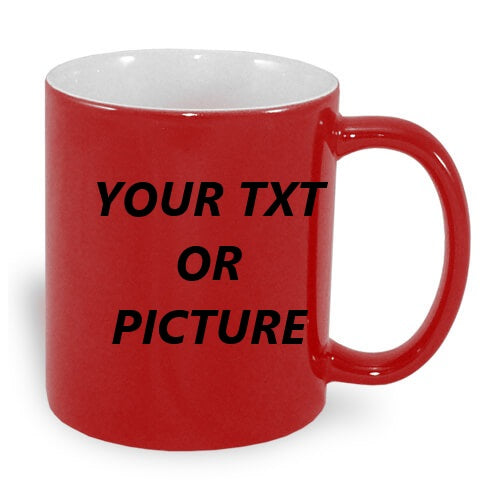 Personalized Mug with your picture MAGIC RED MUG