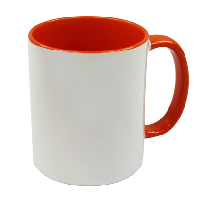 Personalized Colour  Mug orange - your picture or txt