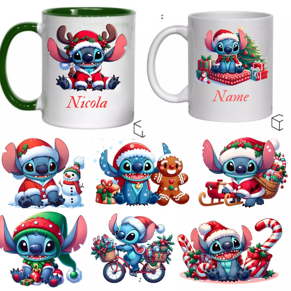 Personalised Magical Stitch Secret Santa Gift, Personalised Mug, Name Mug Gift