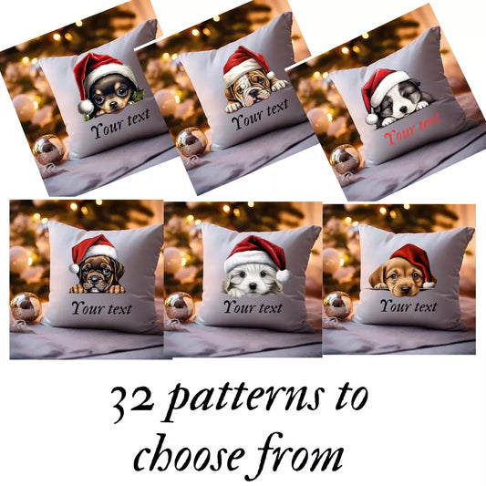 Personalised Cute Cushion Case Cushion Christmas Pillow Case, christmas gift pattern 1