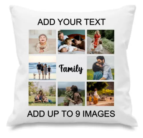 Personalised Cushion Case Cushion Cover with your picture up to 9 picture